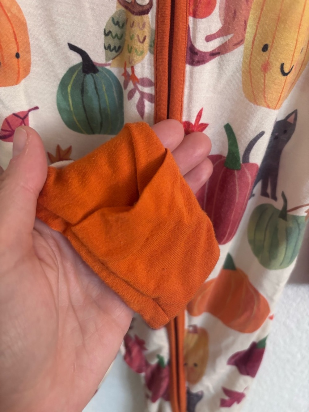 Little Sleepies Kids Pumpkin Pals Zippy - Picture 5 of 7